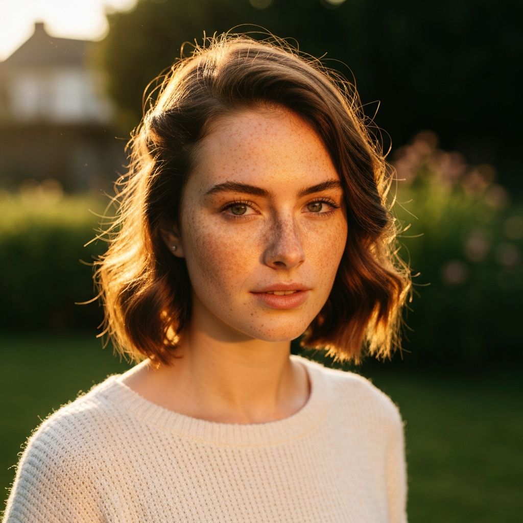 Retrato natural iluminado